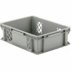 Cheapest 🎉 SSI Schaefer Euro-Fix Mesh Container EF4123 - 16" x 12" x 5", Gray 😉