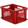 Cheapest ❤️ SSI Schaefer Euro-Fix Mesh Container EF4223 - 16" x 12" x 9", Red - Pkg Qty 12 ✔️