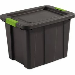 Buy 🎉 Sterilite 18 Gallon Latch & Carry Tuff1 Tote 15253V06 Flat Gray 23" x 17-1/4" x 16-5/8" - Pkg Qty 6 🎁
