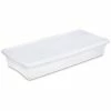 Wholesale 🌟 Sterilite 41 Quart 19608006 Clear Storage Tote with White Lid 34-7/8" x 16-5/8" x 6-1/8" - Pkg Qty 6 😉