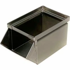 Wholesale 🔥 Stackbin® Stainless Steel Stacking Hopper Front Container, 4-1/2"W x 8"D x 4-1/2"H 💯