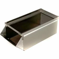 Cheap ✔️ Stackbin® Stainless Steel Stacking Hopper Front Container, 5-1/2"W x 12"D x 4-1/2"H 🤩