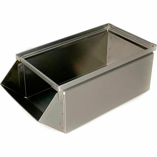 New π Stackbin® Stainless Steel Stacking Hopper Front Container, 7-1/2"W x 15-1/2"D x 6"H βοΈ 1 New π Stackbin® Stainless Steel Stacking Hopper Front Container, 7-1/2"W x 15-1/2"D x 6"H βοΈ