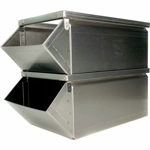 New π Stackbin® Stainless Steel Stacking Hopper Front Container, 7-1/2"W x 15-1/2"D x 6"H βοΈ 4 New π Stackbin® Stainless Steel Stacking Hopper Front Container, 7-1/2"W x 15-1/2"D x 6"H βοΈ - Image 4