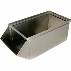 Buy ❤️ Stackbin® Stainless Steel Stacking Hopper Front Container, 9"W x 18-3/4"D x 7-1/2"H 🔥