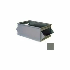 Best Pirce 💯 Stackbin® Steel Bin 1-884 - 15"W x 30"D x 10"H Double Steel Hopper Box, Gray ✨