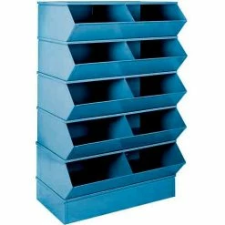 Buy 🧨 Stackbin® 3-4SBBL 6" High Section Bases For 37"W x 20-1/2"D Bins, Blue 👍