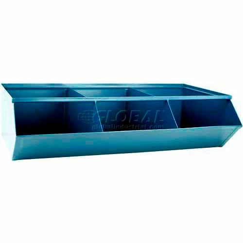 Best Sale ⭐ Stackbin® Steel Sectional Hopper Bin, 3 Compartments, 37"W x 20-1/2"D x 9-1/2"H, Blue 🛒 1 Best Sale ⭐ Stackbin® Steel Sectional Hopper Bin, 3 Compartments, 37"W x 20-1/2"D x 9-1/2"H, Blue 🛒