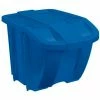 New 🧨 Suncast BH181212 18 Gallon Stacking Hopper Bin, Blue w/Blue Lid - Pkg Qty 8 🔔