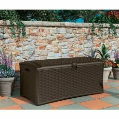 Brand new ⭐ Suncast DBW7000 Resin Wicker Outdoor Storage Deck Box 71.7 Gallon 47-1/2"L x 23-1/2"W x 21-1/2"H 🧨 5 Brand new ⭐ Suncast DBW7000 Resin Wicker Outdoor Storage Deck Box 71.7 Gallon 47-1/2"L x 23-1/2"W x 21-1/2"H 🧨 -Containers shop SUN DBW7000