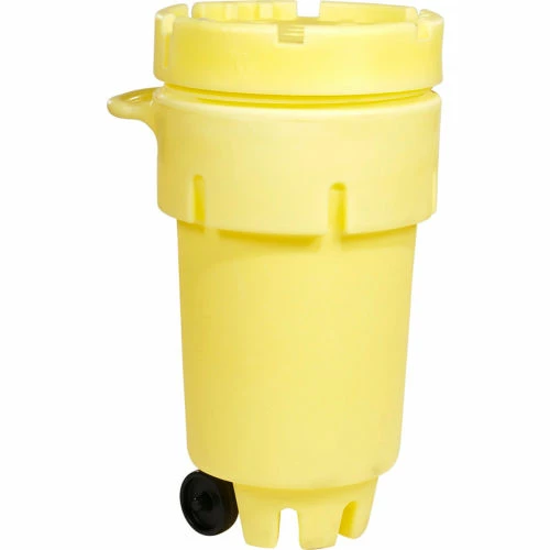 Brand new ๐งจ SpillTech® 50 Gallon Wheeled OverPack Salvage Drum with Lid - A50OVER-WD Polyethylene - Yellow ๐ 1 Brand new ๐งจ SpillTech® 50 Gallon Wheeled OverPack Salvage Drum with Lid - A50OVER-WD Polyethylene - Yellow ๐