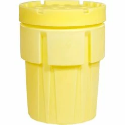 Coupon 👍 SpillTech® 95 Gallon OverPack Salvage Drum with Lid A95OVER - Polyethylene - Yellow 👏