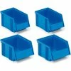 Flash Sale ⭐ Hang and Stack Bins for Treston Mobile Panel Carts - Assorted Size Blue 🤩