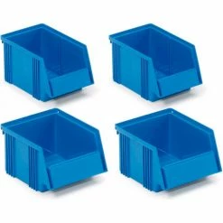 Flash Sale ⭐ Hang and Stack Bins for Treston Mobile Panel Carts - Assorted Size Blue 🤩