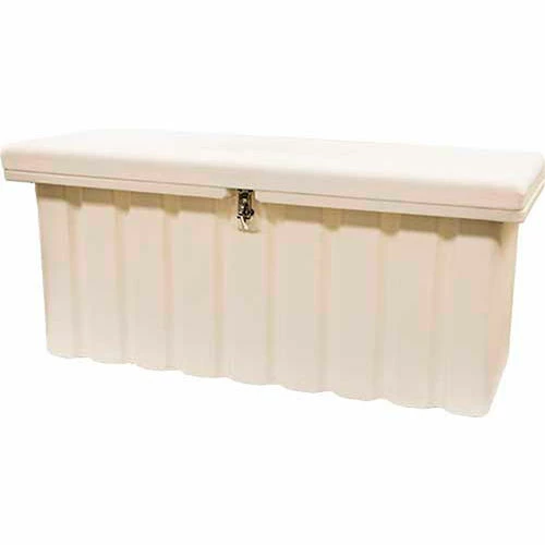 Flash Sale 😀 RomoTech Outdoor Dock Storage Box 82121289 - Medium 51"L x 19"W x 23"H, White 😍 1 Flash Sale 😀 RomoTech Outdoor Dock Storage Box 82121289 - Medium 51"L x 19"W x 23"H, White 😍