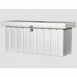 New 🎁 RomoTech Outdoor Dock Storage Box 82121349 - Large 76"L x 25"W x 22-1/2"H, White 😀