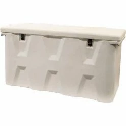 Deals 🔥 RomoTech Outdoor Dock Storage Box 82123389 - Medium 51"L x 27"W x 24"H, White 👍