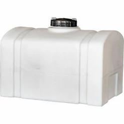 Promo 😀 RomoTech 26 Gallon Plastic Storage Tank 82123899 - Domed with Flat Bottom 🛒 -Containers shop TIO 82123899C