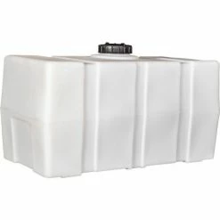 Best Pirce 😍 RomoTech 100 Gallon Plastic Storage Tank 82123929 - Square End with Flat Bottom 🤩 -Containers shop TIO 82123929C