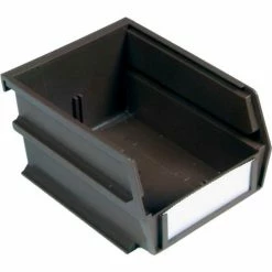 Best Sale ⌛ LocBin™ 4-1/8"L x 5-3/8"W x 3"H Brown Stacking, Hanging, Interlocking Polypropylene Bins, 6 CT 🔔 -Containers shop TIT 3 210BR 6