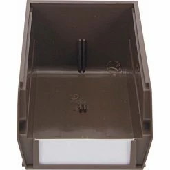 Outlet 🧨 LocBin™ 4-1/8"L x 7-3/8"W x 3"H Brown Stacking, Hanging, Interlocking Polypropylene Bins, 6 CT ⭐ -Containers shop TIT 3 220BR 6