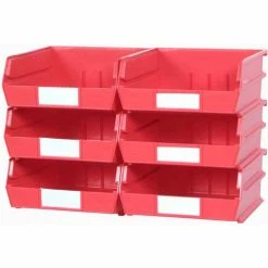 Brand new 🌟 Triton Products LocBin Wall Storage, 3-235RWS, W/Rails, Large, Red (8 pc) 🎁 -Containers shop TIT 3 235RWS