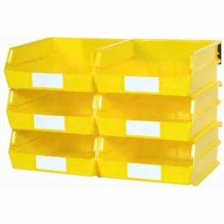Best deal 👍 Triton Products LocBin Wall Storage, 3-235YWS, W/Rails, Large, Yellow (8 pc) 🔔 -Containers shop TIT 3 235YWS