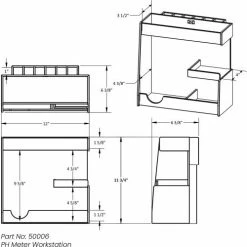 Best reviews of 🛒 TrippNT™ White PVC Small pH Meter Supplies Organizer, 12"W x 5"D x 12"H 🔥 -Containers shop TPN trippnt50006 1 Drawing