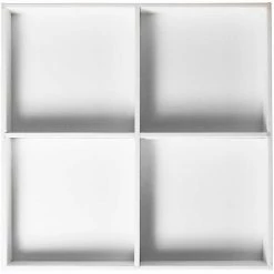 Flash Sale 🎉 TrippNT™ White PVC Triple 360 Degree Rotating Shelf Station, 12"W x 12"D x 15"H 🎁 -Containers shop TPN trippnt50015 4