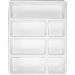 Best reviews of 👍 TrippNT™ White 7 Compartment Drawer Organizer, 17"W x 13"D x 2"H ✔️ -Containers shop TPN trippnt50056 4