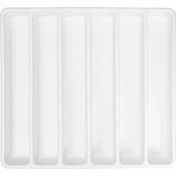 Best Pirce ❤️ TrippNT™ White Polystyrene Big 6 Compartment Drawer Organizer, 19"W x 18"D x 2"H 😉 -Containers shop TPN trippnt50061 4