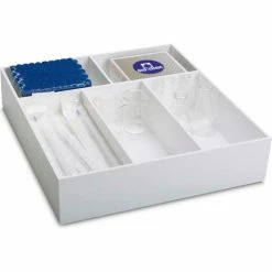 Budget 🛒 TrippNT™ 5 Compartment 4" Deep Drawer Organizer, 18"W x 19"D x 4"H 👍 -Containers shop TPN trippnt50068 5