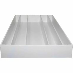 Promo ⌛ TrippNT™ White PVC Large Pipette Storage Box and Drawer Organizer, 25"W x 16"D x 3"H 🤩 -Containers shop TPN trippnt50069 3