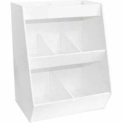 New ๐งจ TrippNT White Lab Storage Bin with 5 Fixed Compartments and 1 Shelf, 12"W x 10"D x 16"H โค๏ธ