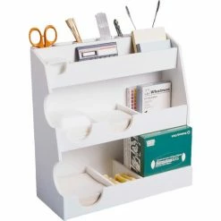 Budget 💯 TrippNT™ White PVC Weighing Supplies Organizer, 12"W x 5"D x 12"H 🌟