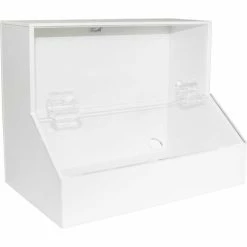 Cheapest 🔥 TrippNT White PVC/Acrylic Medium Dispensing Bin, 12"W x 8"D x 9"H ⭐