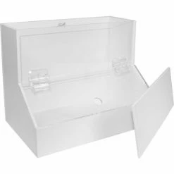 Cheapest 🔥 TrippNT™ White PVC/Acrylic Medium Dispensing Bin, 12"W x 8"D x 9"H ⭐ -Containers shop TPN trippnt50160 6
