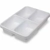 Flash Sale 😀 TrippNT™ 4-Pocket Drawer Organizer Plastic Tray, 14"W x 10"D x 3"H 🎁