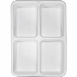 Flash Sale 😀 TrippNT™ 4-Pocket Drawer Organizer Plastic Tray, 14"W x 10"D x 3"H 🎁 -Containers shop TPN trippnt50180 4