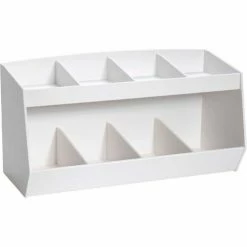 Best Pirce ๐ TrippNT White Lab Storage Bin with 8 Fixed Compartments, 24"W x 10"D x 13"H โญ