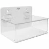 Deals 😉 TrippNT Small Lab Supply Box with Lid, 9"W x 6"D x 6"H, White/Clear 🎉