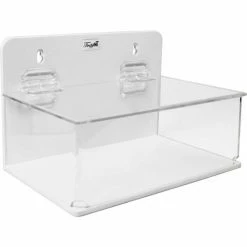 Deals 😉 TrippNT Small Lab Supply Box with Lid, 9"W x 6"D x 6"H, White/Clear 🎉