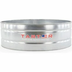 Best Sale 🧨 Tarter Farm & Ranch Tarter Galvanized Stock Tank 390 Gallon, 70-1/2 to 73-1/2"L x 70-1/2 to 73-1/2"W x 24"H 👍