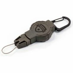 Best Sale 🥰 T-Reign Hunting Retractable Gear Tether 0TRG-211 - Small 24"Extention OD Green Carabiner 🧨