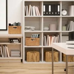 Deals 🔔 Seville Classic Foldable Handwoven Cube Storage Basket 2 Pack, Natural/Brown 💯 9 Deals 🔔 Seville Classic Foldable Handwoven Cube Storage Basket 2 Pack, Natural/Brown 💯 -Containers shop WEB653 Lifestyle Office 3000