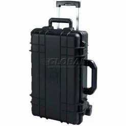 Promo 😉 TZ Case Cape Buffalo Waterproof Utility Cases, Molded Utility Case w/Wheels, 22"L x 14"W x 9"H, Black 😀