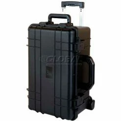 Coupon 😍 TZ Case Cape Buffalo Waterproof Utility Case, Molded Utility Case w/Wheels, 22"L x 14"W x 11-13/32"H, Black 🌟