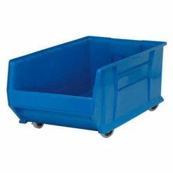 Best deal 😉 Quantum Storage Systems Quantum Mobile Hulk Plastic Stacking Bin, 18-1/4"W x 29-7/8"D x 12"H, Blue 💯