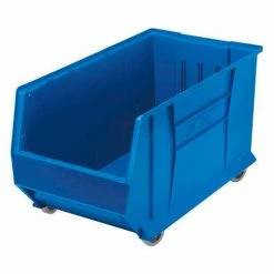 Outlet 👍 Quantum Storage Systems Quantum Mobile Hulk Plastic Stacking Bin, 16-1/2"W x 29-7/8"D x 15"H, Blue 🥰